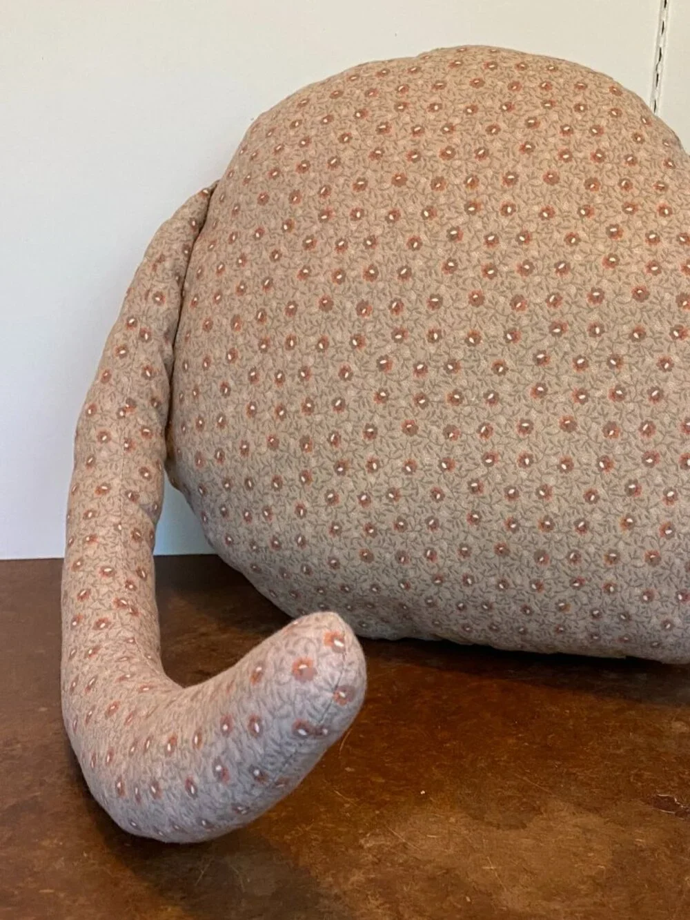Quilted Cat Hat Pillow Rustic Cottage Country Plushie Decorative Vintage